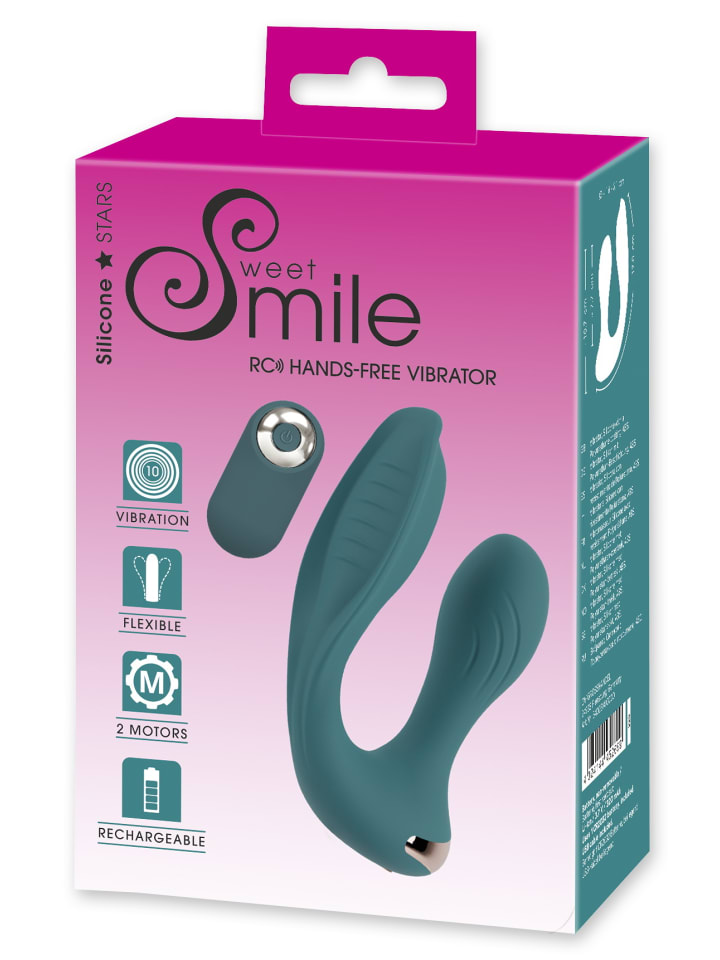 Sweet Smile Vibrator RC Hands-free Vibrator in türkis günstig kaufen 10,8 cm