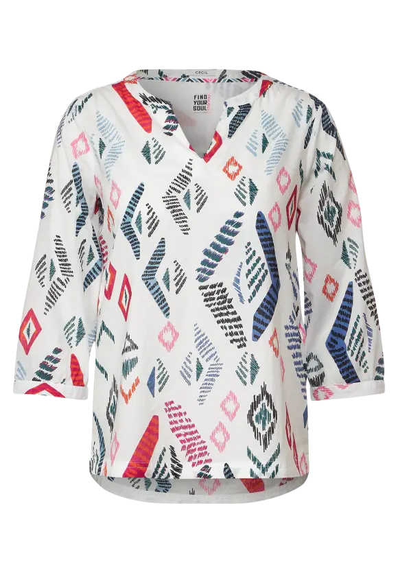 CECIL Printbluse in Baumwolle