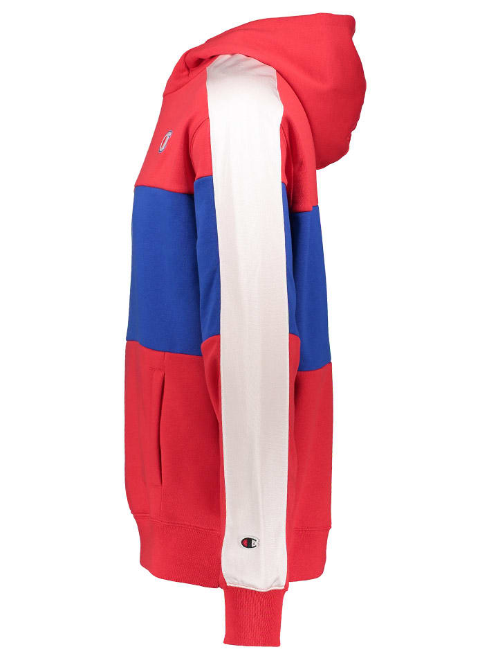 Champion Hoodie in Rot/ Dunkelblau günstig kaufen