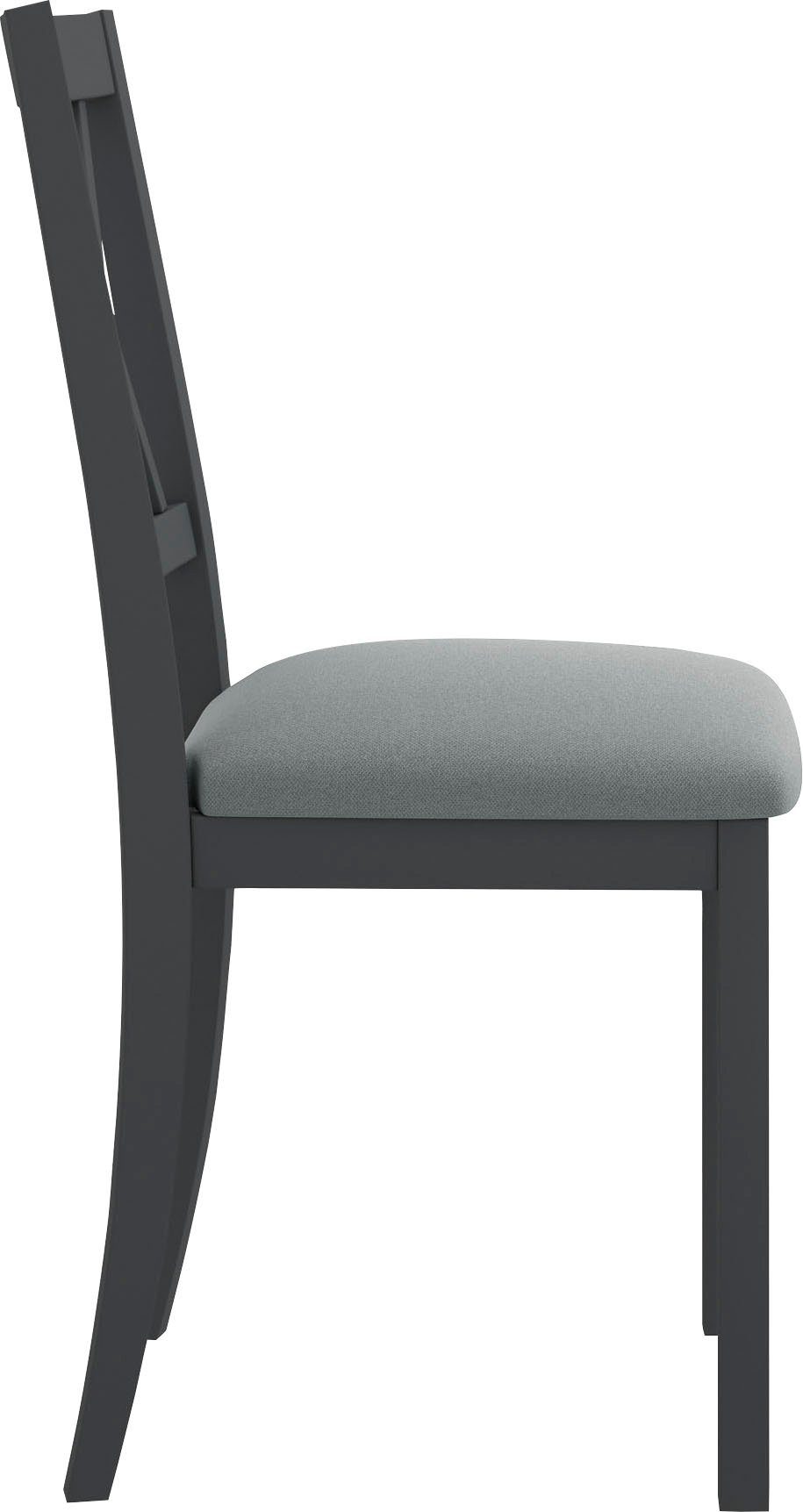 Home affaire 4-Fußstuhl Olivia (Set, 2 St), Gestell Buche Massivholz lackiert