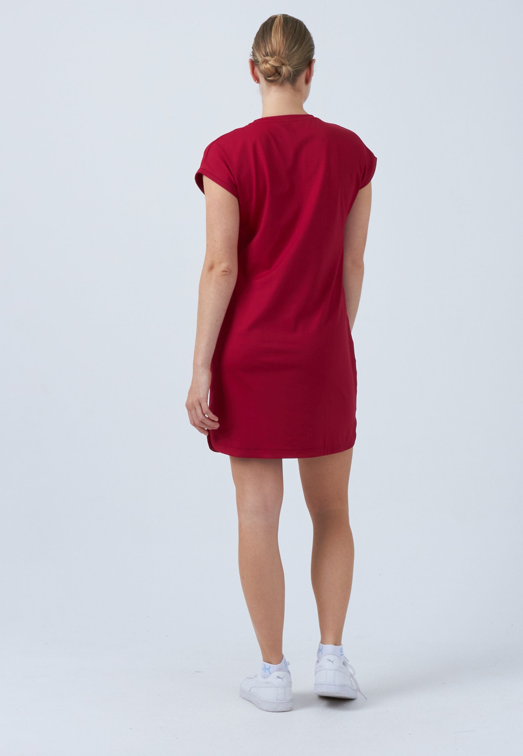 SPORTKIND Tenniskleid Loose Fit Mädchen & Damen bordeaux rot
