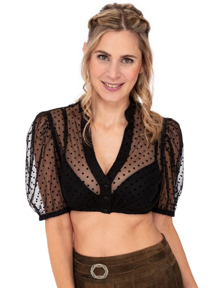 MarJo Dirndlbluse ZEITLARN in schwarz günstig kaufen