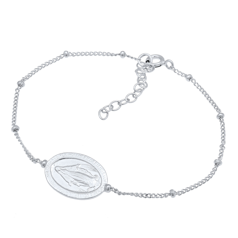 Elli Elli Bracelet Femme Pendentif de la Vierge Marie en Argent Sterling 925 Bracelet