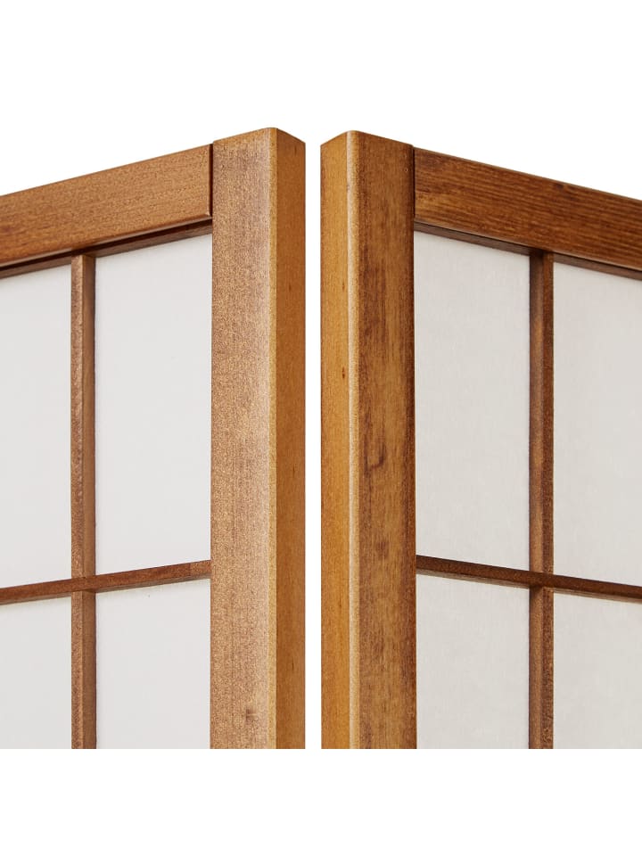 Homestyle4u 5-tlg. Paravent in Braun 220x175 günstig kaufen onesize