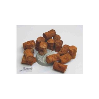 28mm alte Fässer groß, rostig, 10x