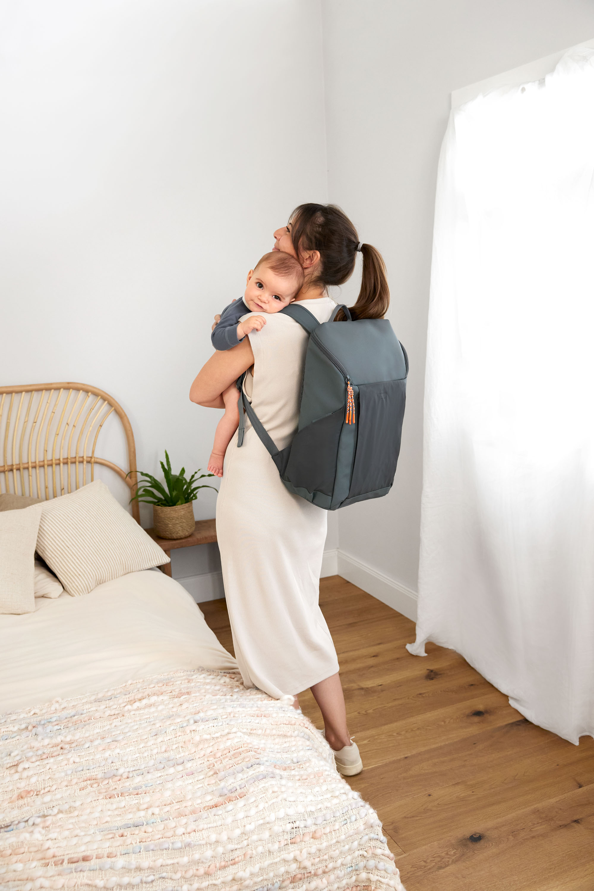 Wickelrucksack reflektierend - Slender Up Backpack, Anthrazit