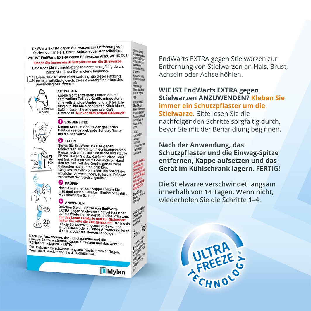 ENDWARTS Extra gegen Stielwarzen