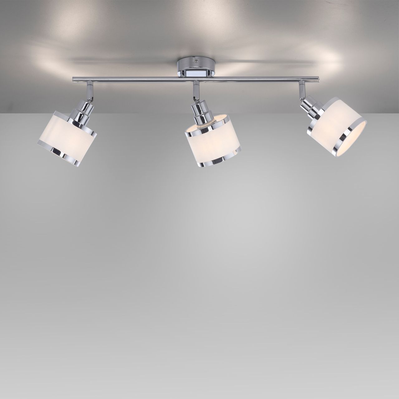 JUST LIGHT LeuchtenDirekt Deckenleuchte ACCOR,  3xE14 max. 25 W, Innenleuchte, IP20, dreh- und schwenkbar