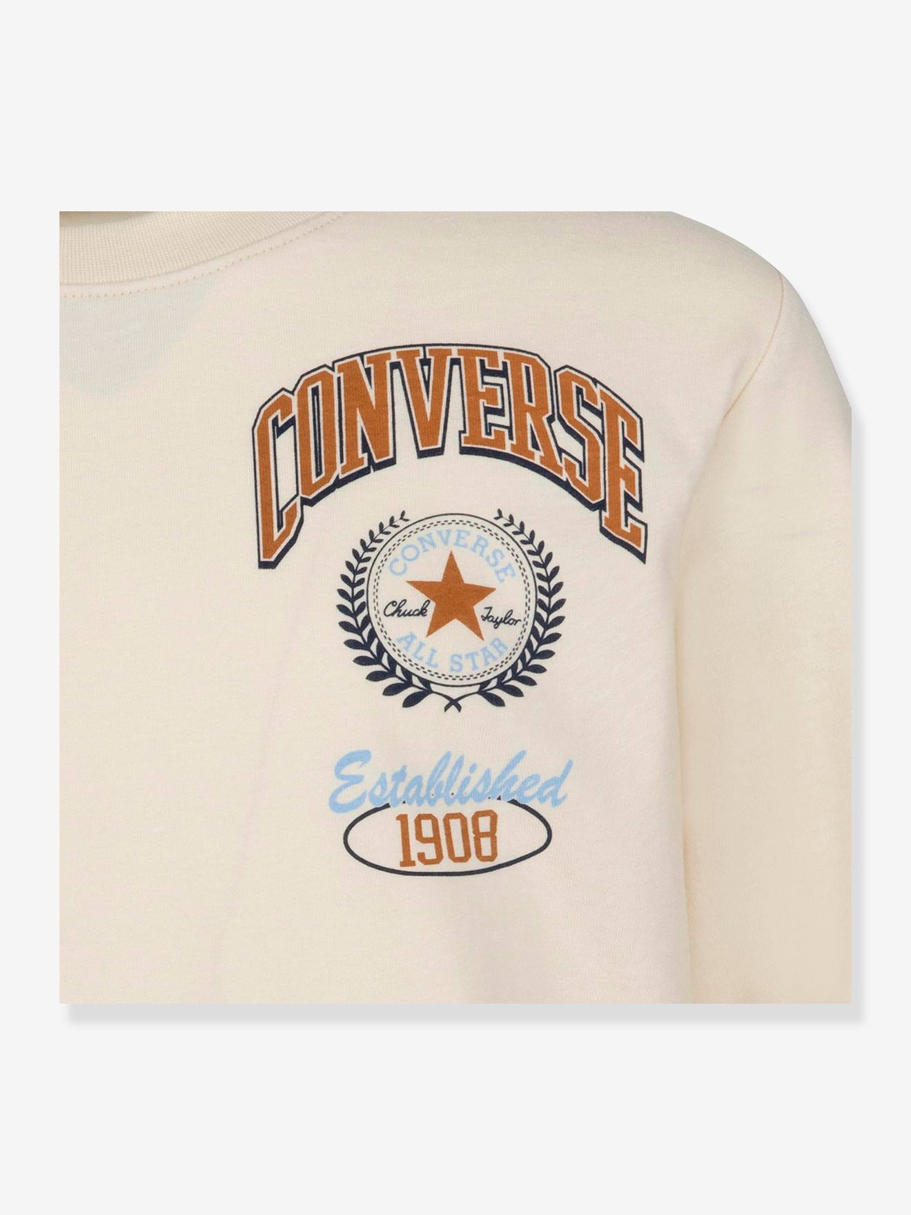 Converse Kinder Shirt Collegiate Sport Stack Ls CONVERSE aus Bio-Baumwolle - beige