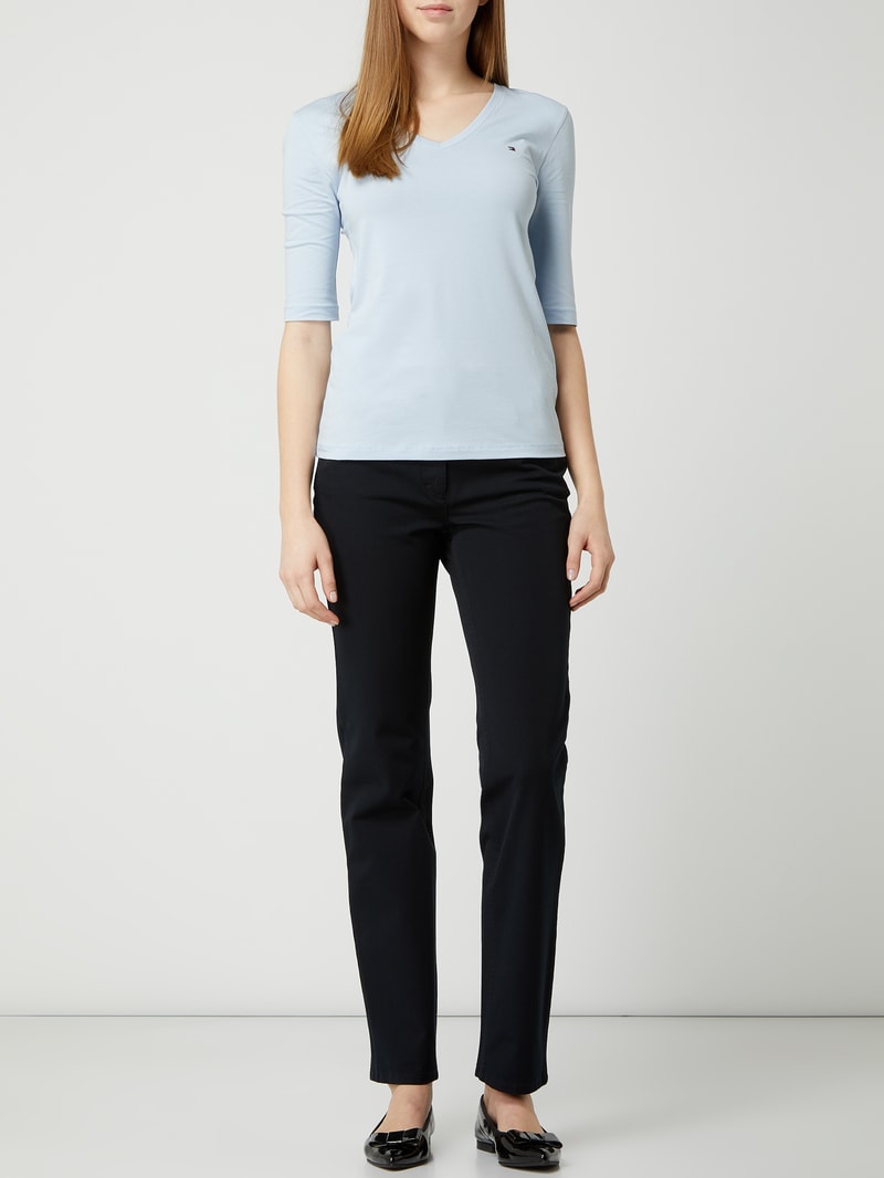 Comfort Fit Jeans mit Stretch-Anteil Modell 'Cora' in marineblau