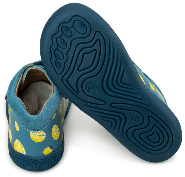 bLifestyle ~ Raccoon MidCut Klettschuh ~ Zitrone Print