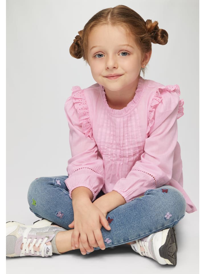 s.Oliver Bluse langarm in Pink günstig kaufen