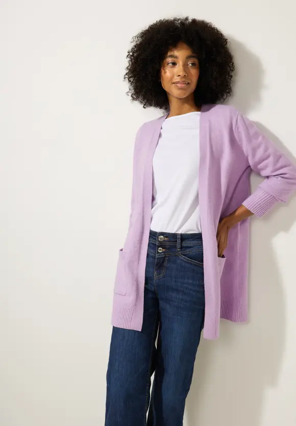 Street One Cosy Melange Strickjacke