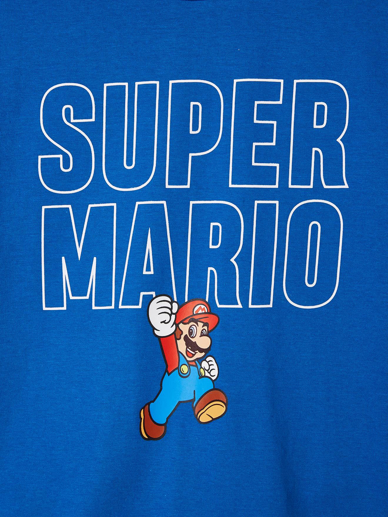 Super Mario Kinder T-Shirt SUPER MARIO - elektrisch blau
