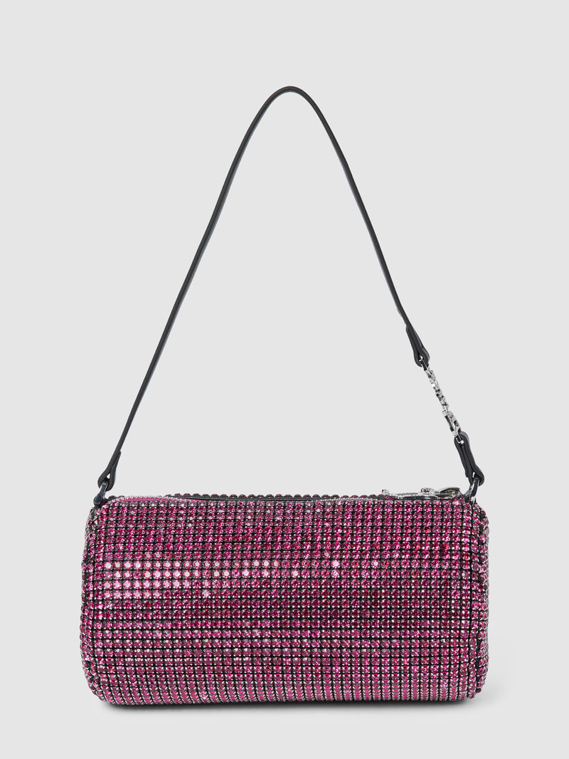 Pochette mit Ziersteinbesatz Modell 'Louisa' in pink