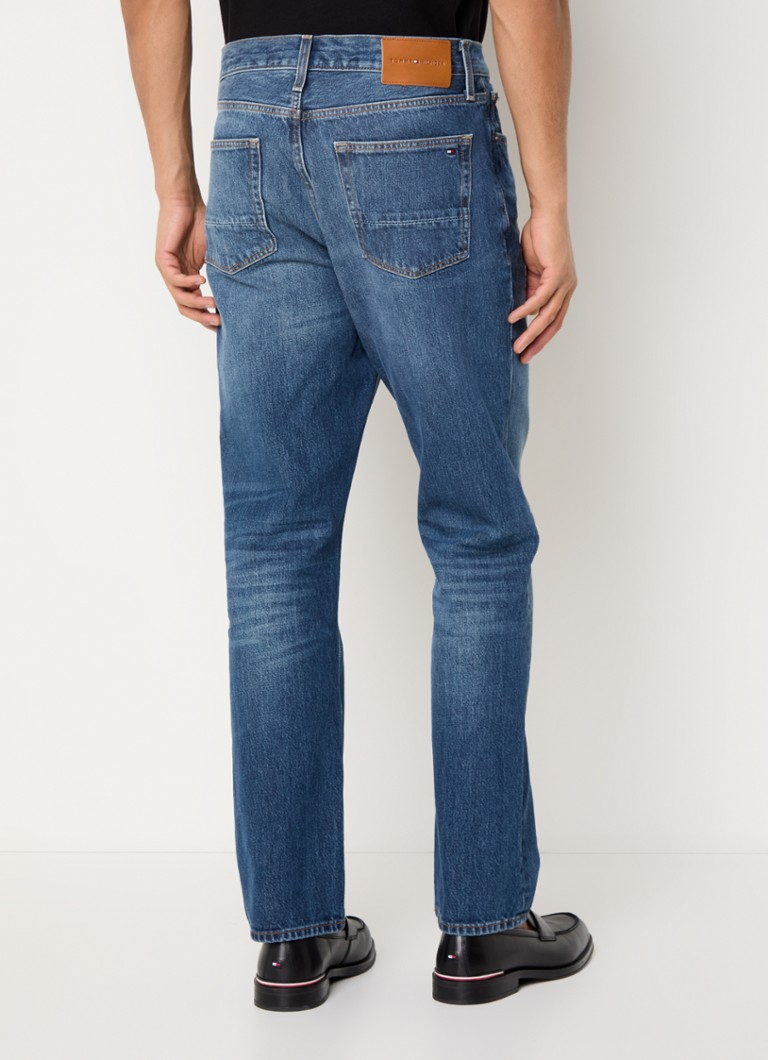 Jeansy Tommy Hilfiger Mercer z prostą nogawką, średnie wyblaknięcie