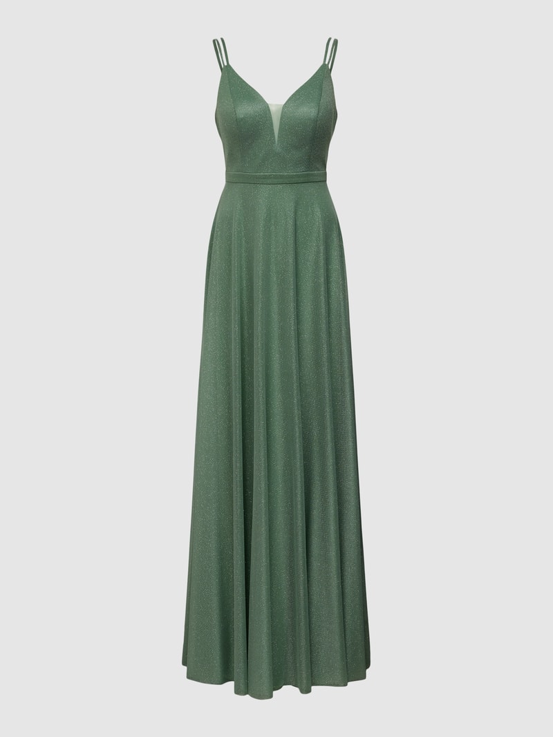 Abendkleid mit Herz-Ausschnitt in mint
