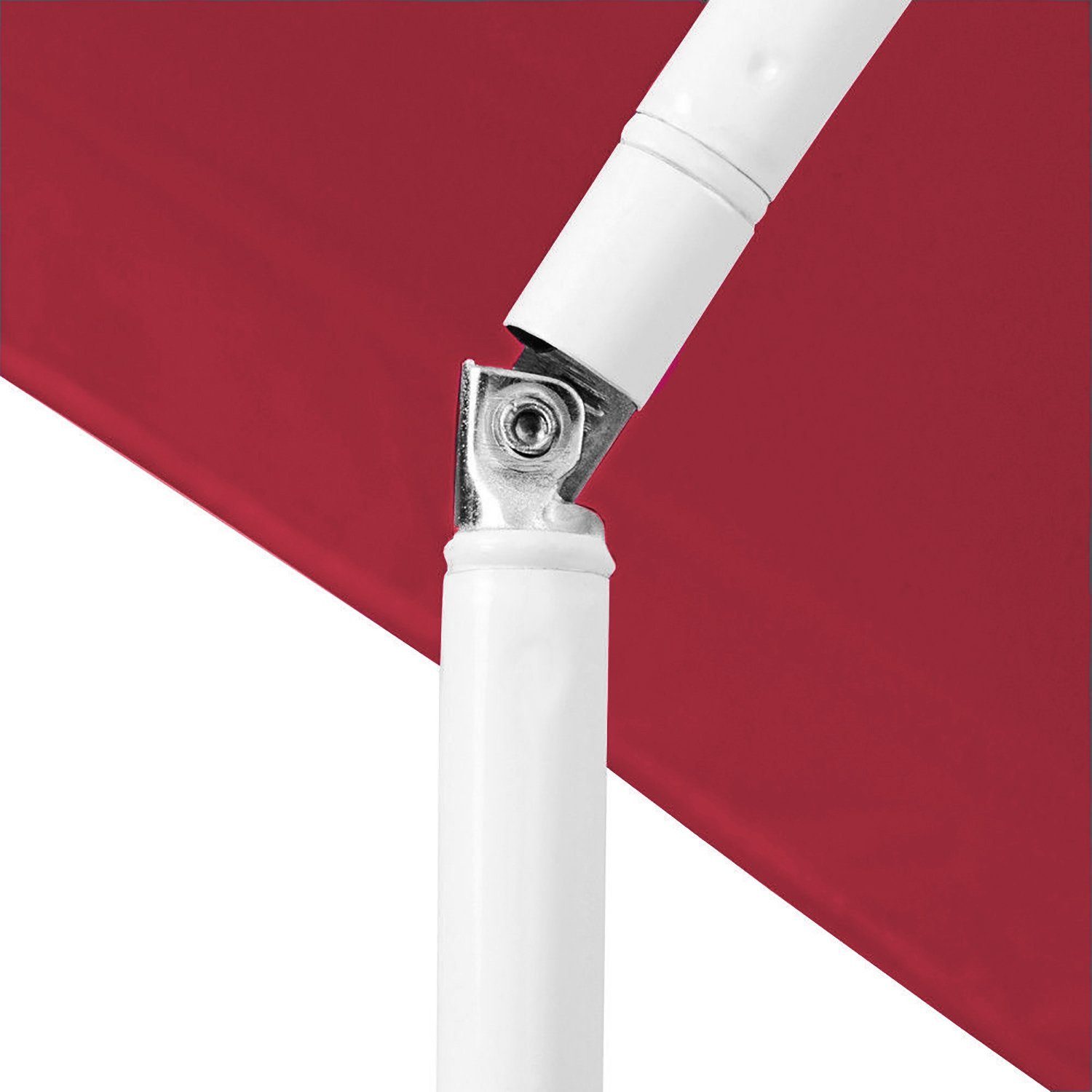 Mojawo Ampelschirm Sonnenschirm rund Ø1,80m rot Polyester knickbar UV Schutz