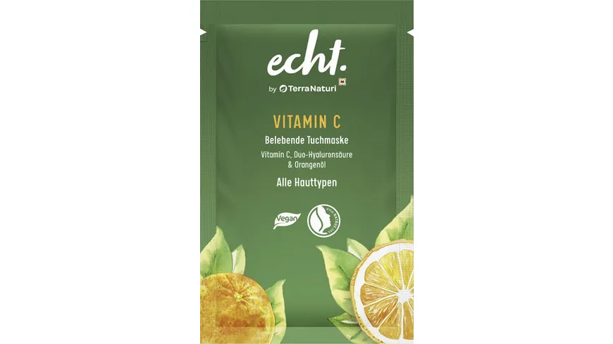 echt. by Terra Naturi Vitamin C belebende Tuchmaske