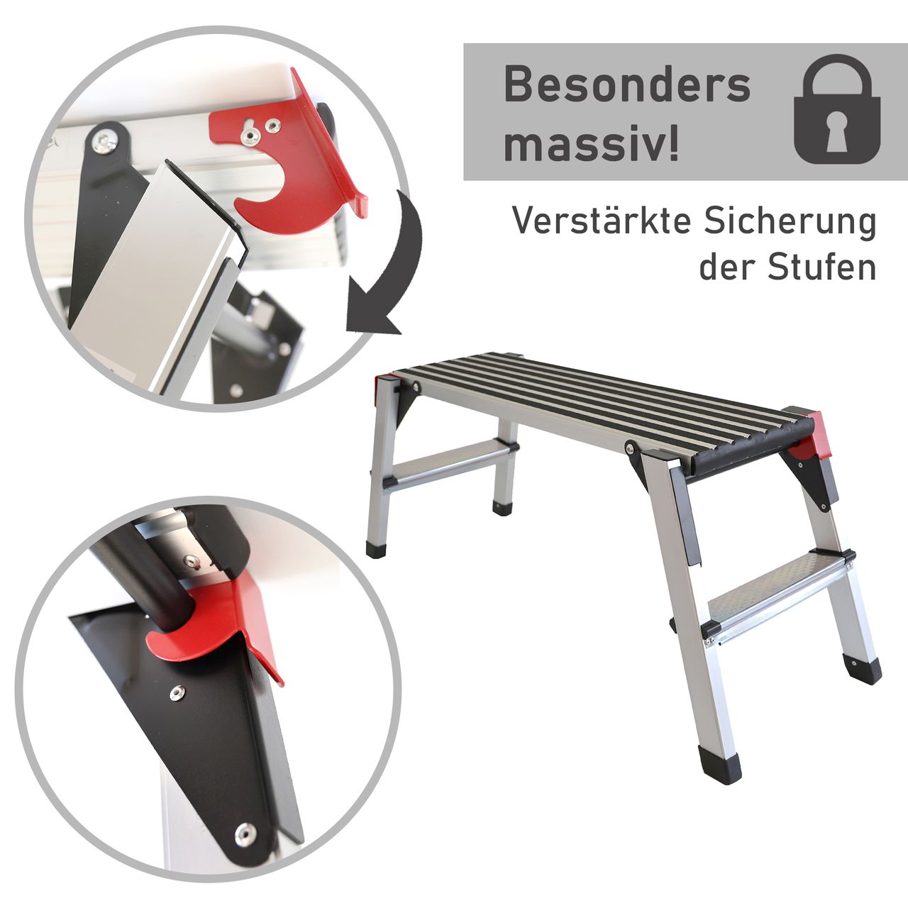 Lemodo Arbeitsplattform mit 2 Stufen