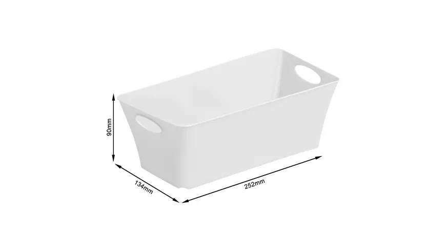 rotho Aufbewahrungsbox Livingbox 2l weiß