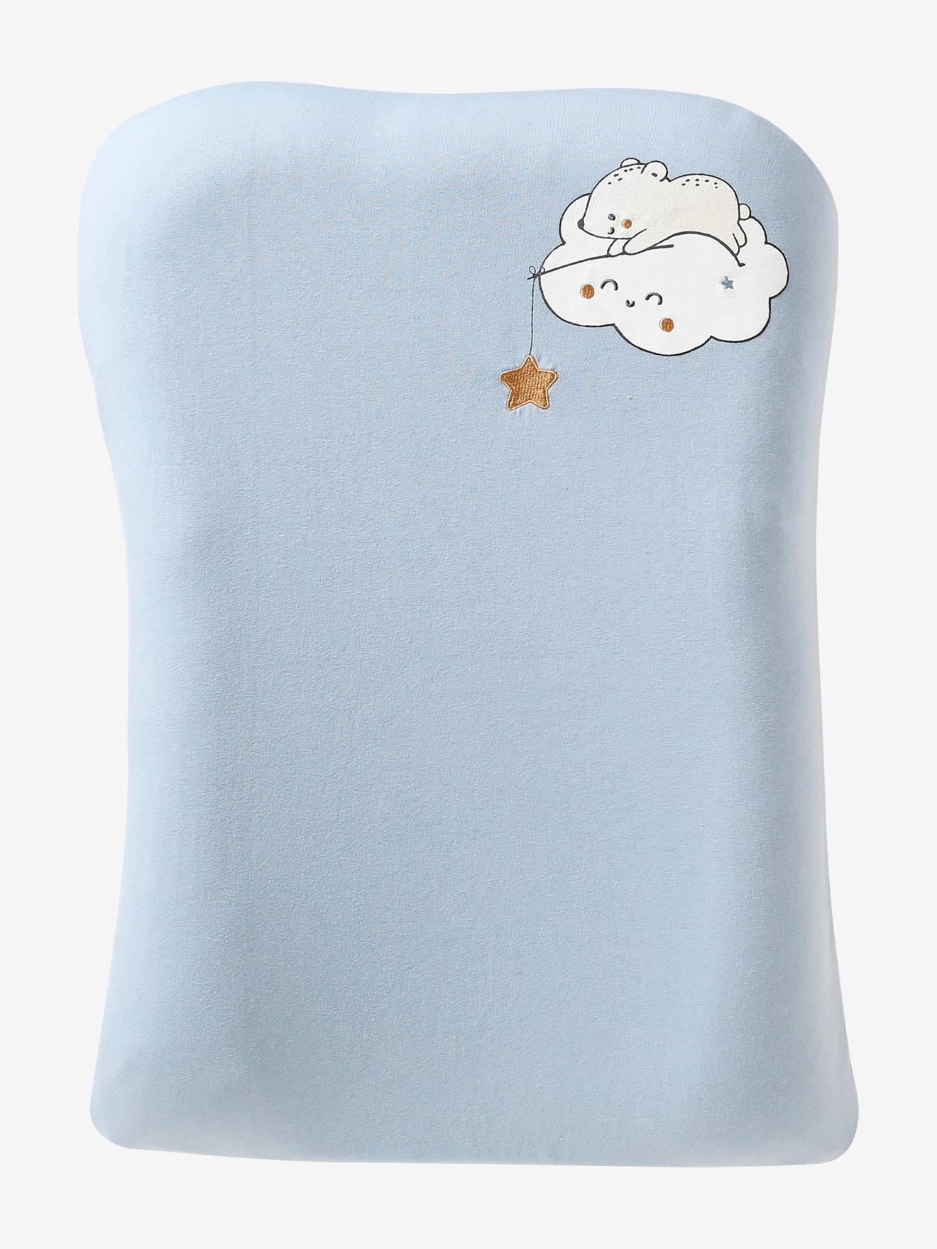 Housse de matelas à langer en jersey bois de rose imprimé