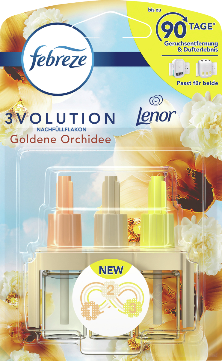 Lufterfrischer Duftstecker Goldene Orchidee Nachfüllpack, 20 ml