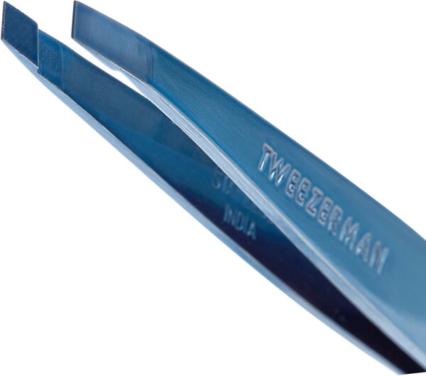 Tweezerman Slant Tweezer - Schräge Pinzette, Bell Bottom Blue Pinzette