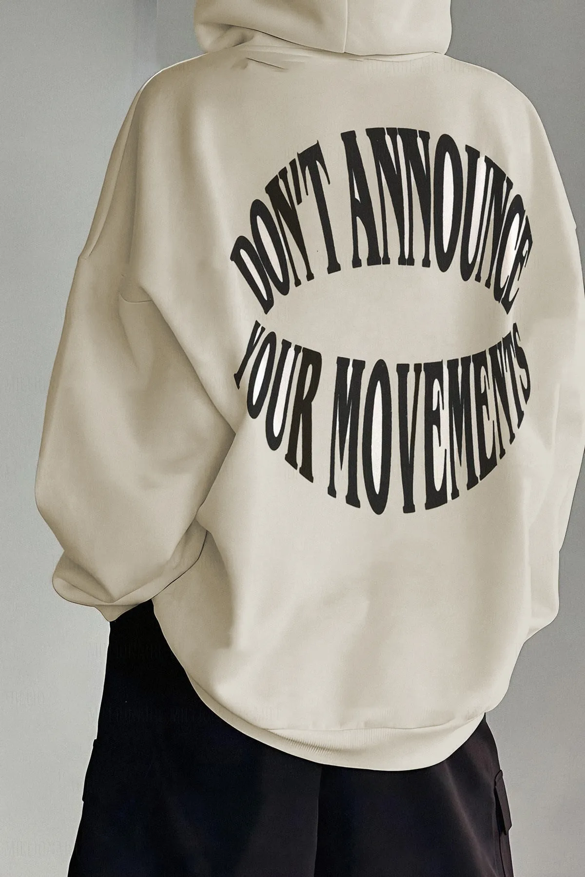 Know  Dont Hoodie Sweatshirt Beige