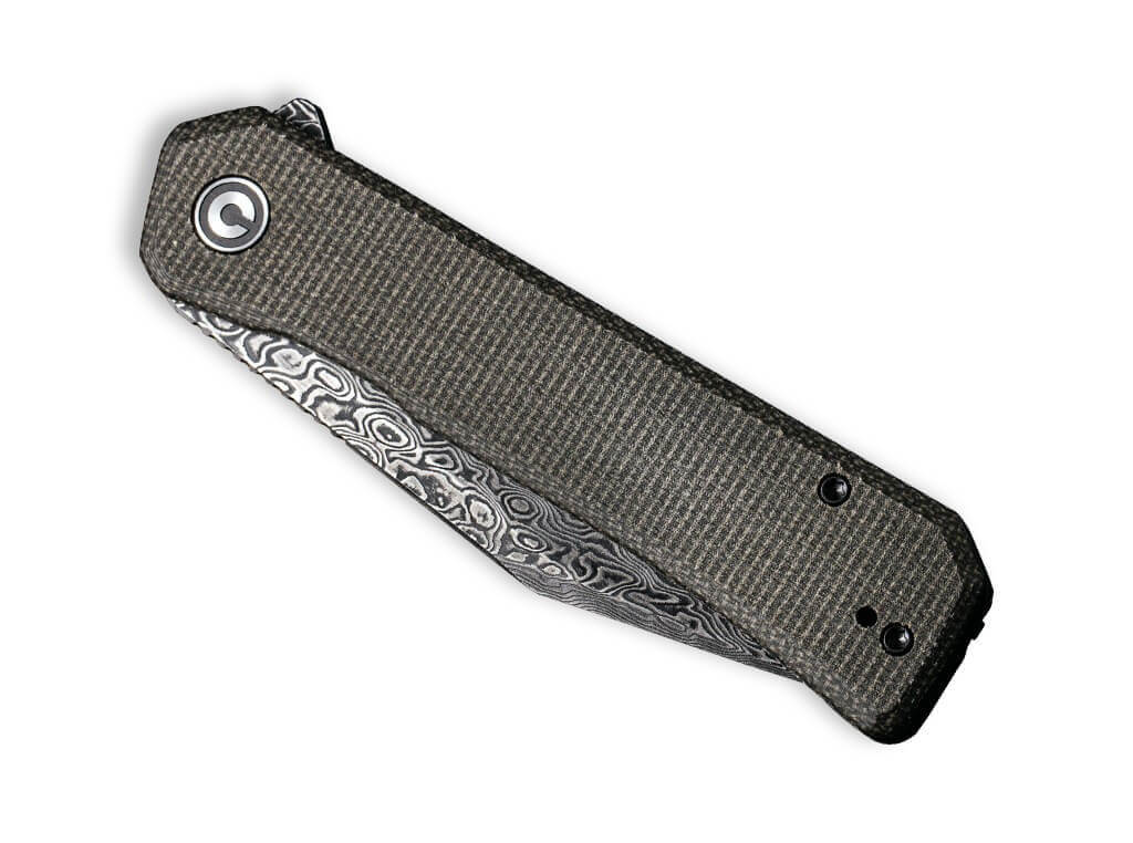 Relic Damascus Micarta Green