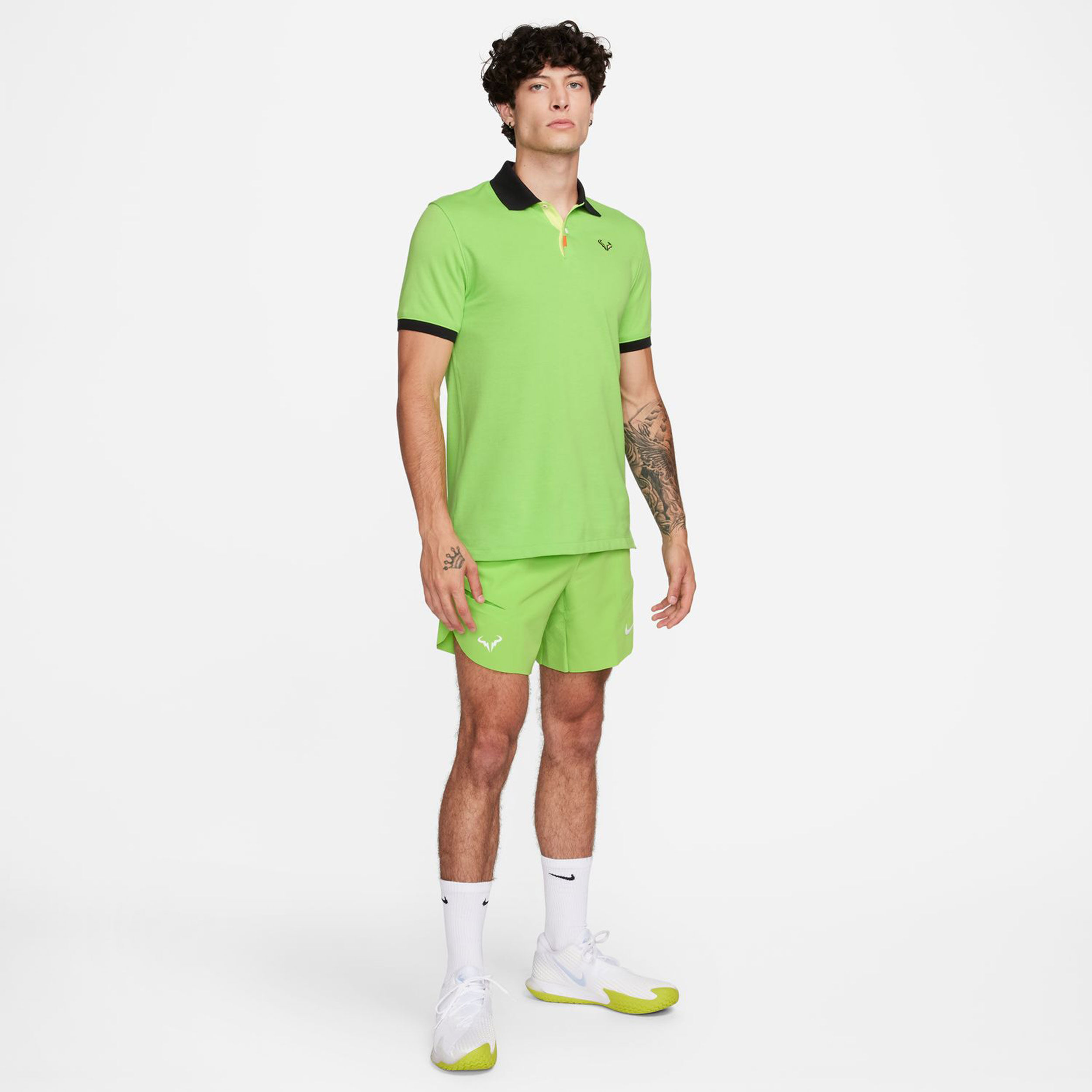 Dri-Fit RAFA Slim Polo Herren - Neongrün, Schwarz