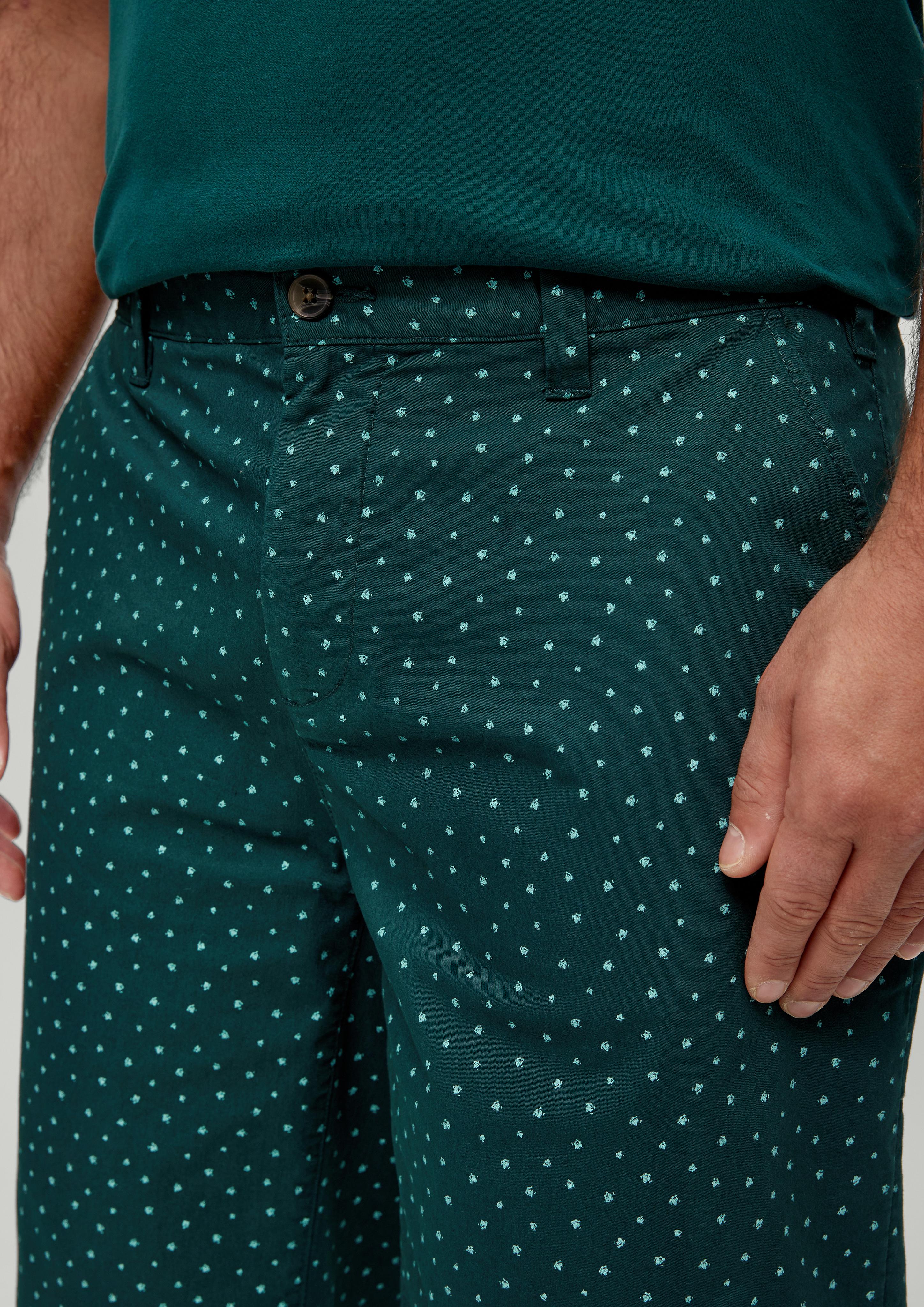 Slim: Bermuda mit Allover-Print  2133321-79A0