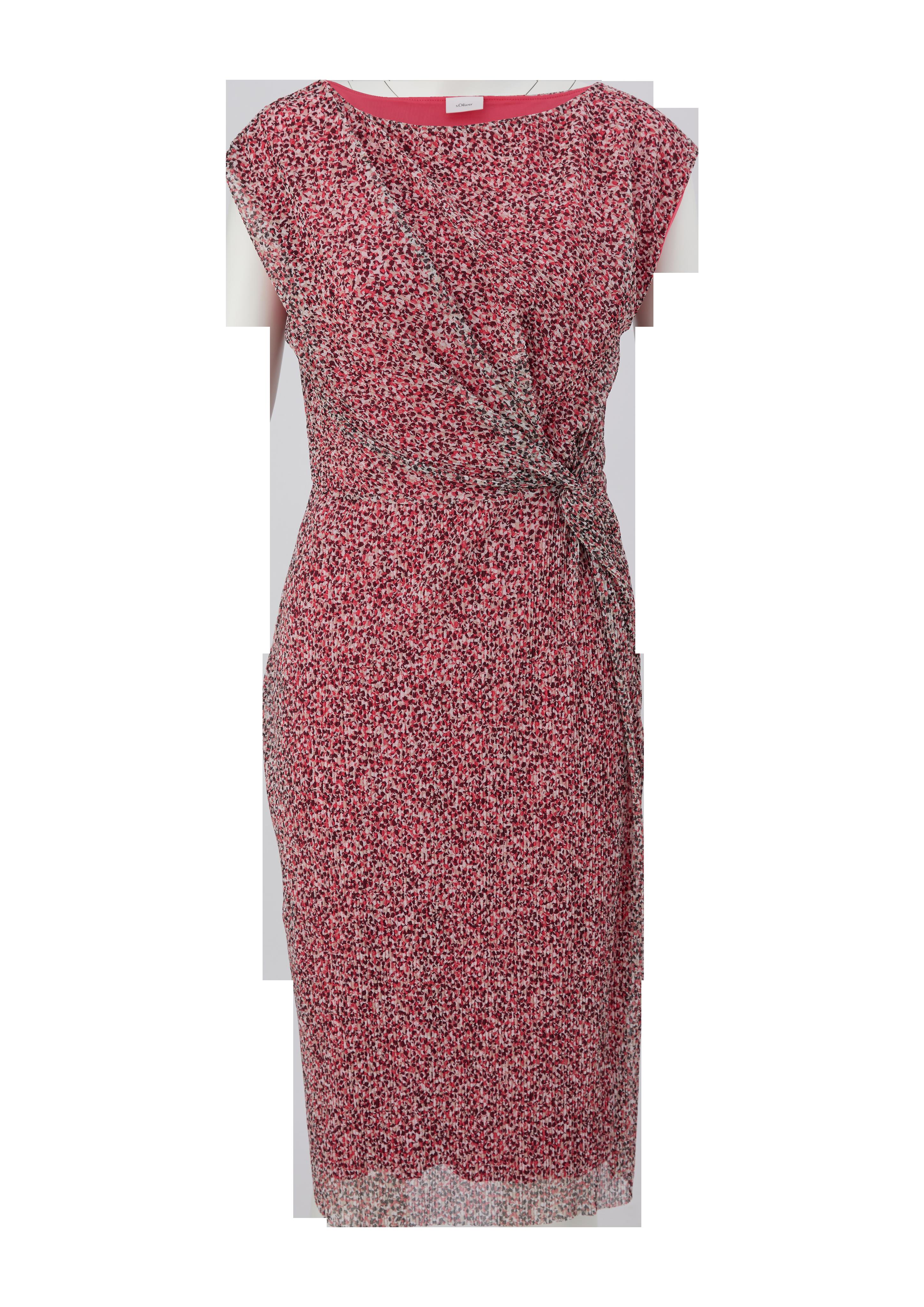 Mesh-Kleid mit Plisseefalten  2132481-45A5