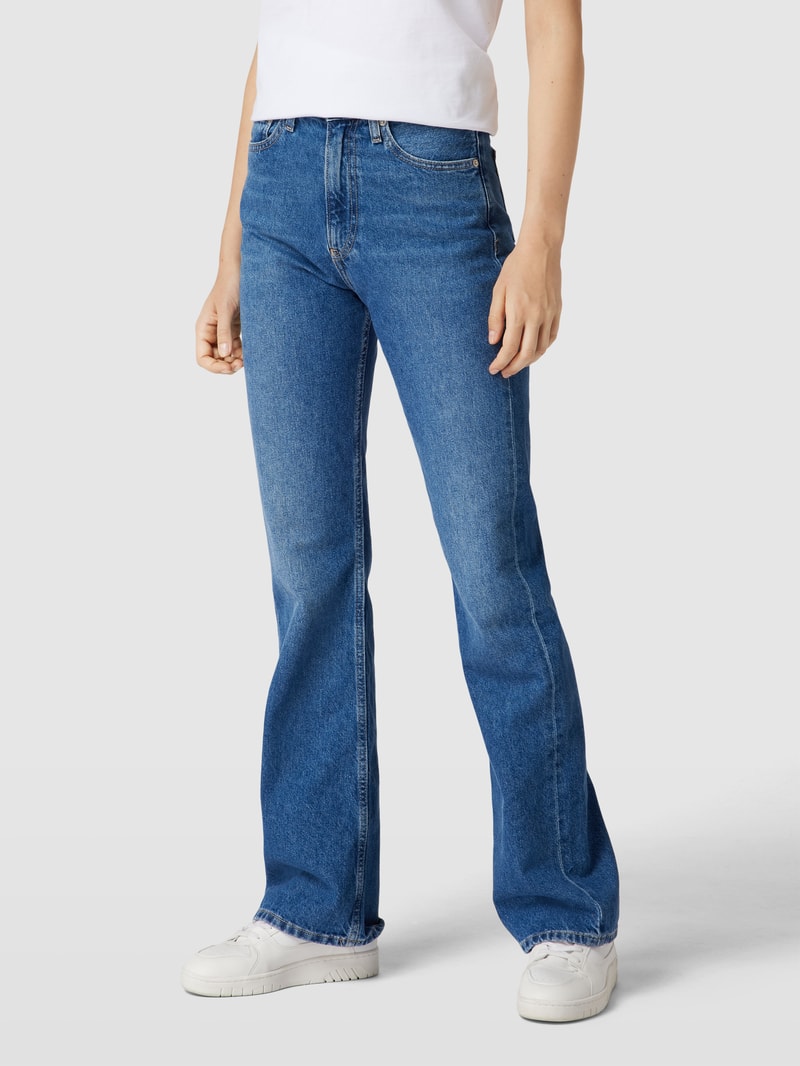 Bootcut Jeans aus Baumwolle Modell 'AUTHENTIC BOOTCUT' in jeans
