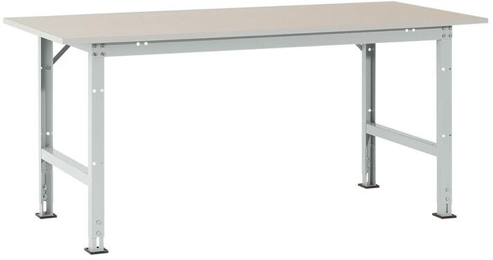 Manuflex Stationär Packtisch PACKPOOL Hellgrau 1.750 x 800 x 870 mm