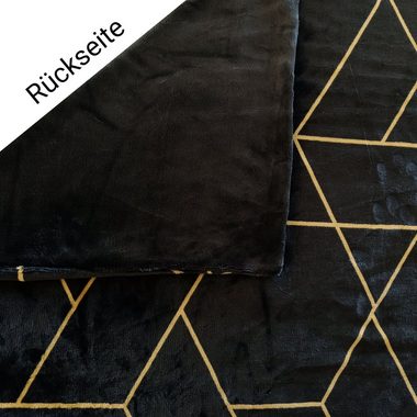 Bettwäsche Winter Cashmere Touch Diego, One Home, Fleece, 2 teilig, geometrisch modern, flauschig warmes Teddy Plüsch Normalgröße