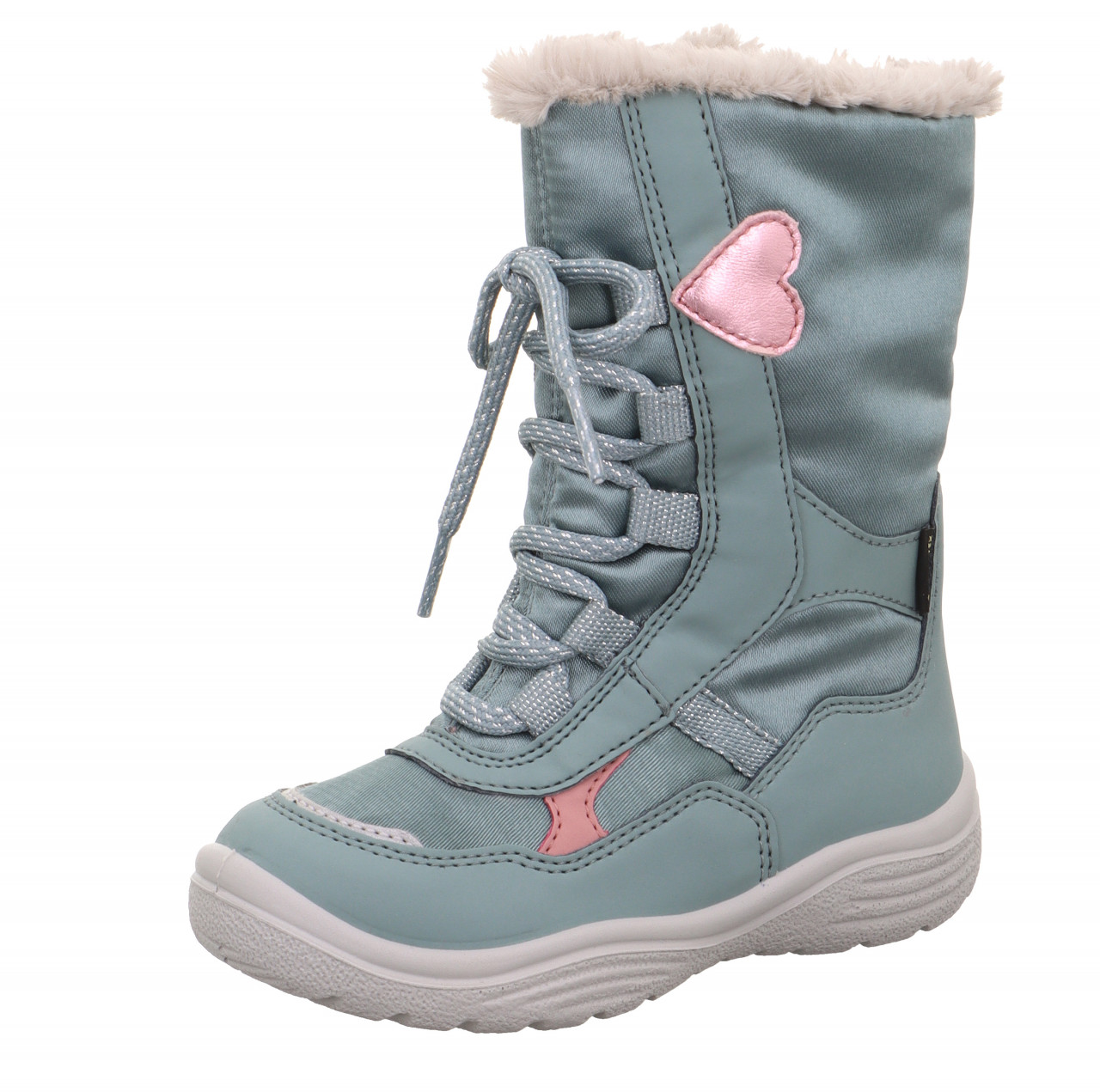 CRYSTAL - Hellgrün/Rosa Stiefel mit Reißverschluss