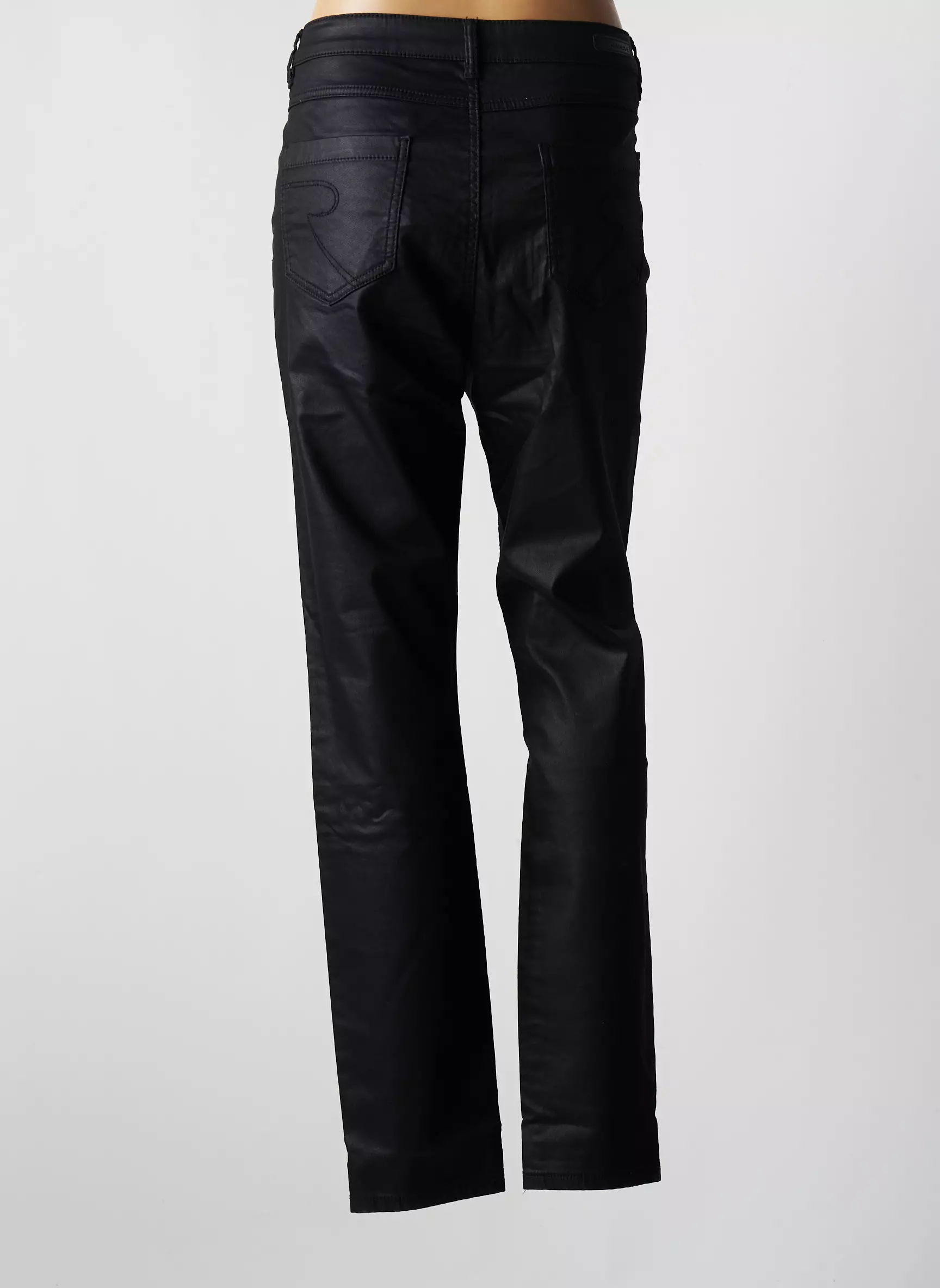 Geisha Pantalons Slim Femme couleur noir