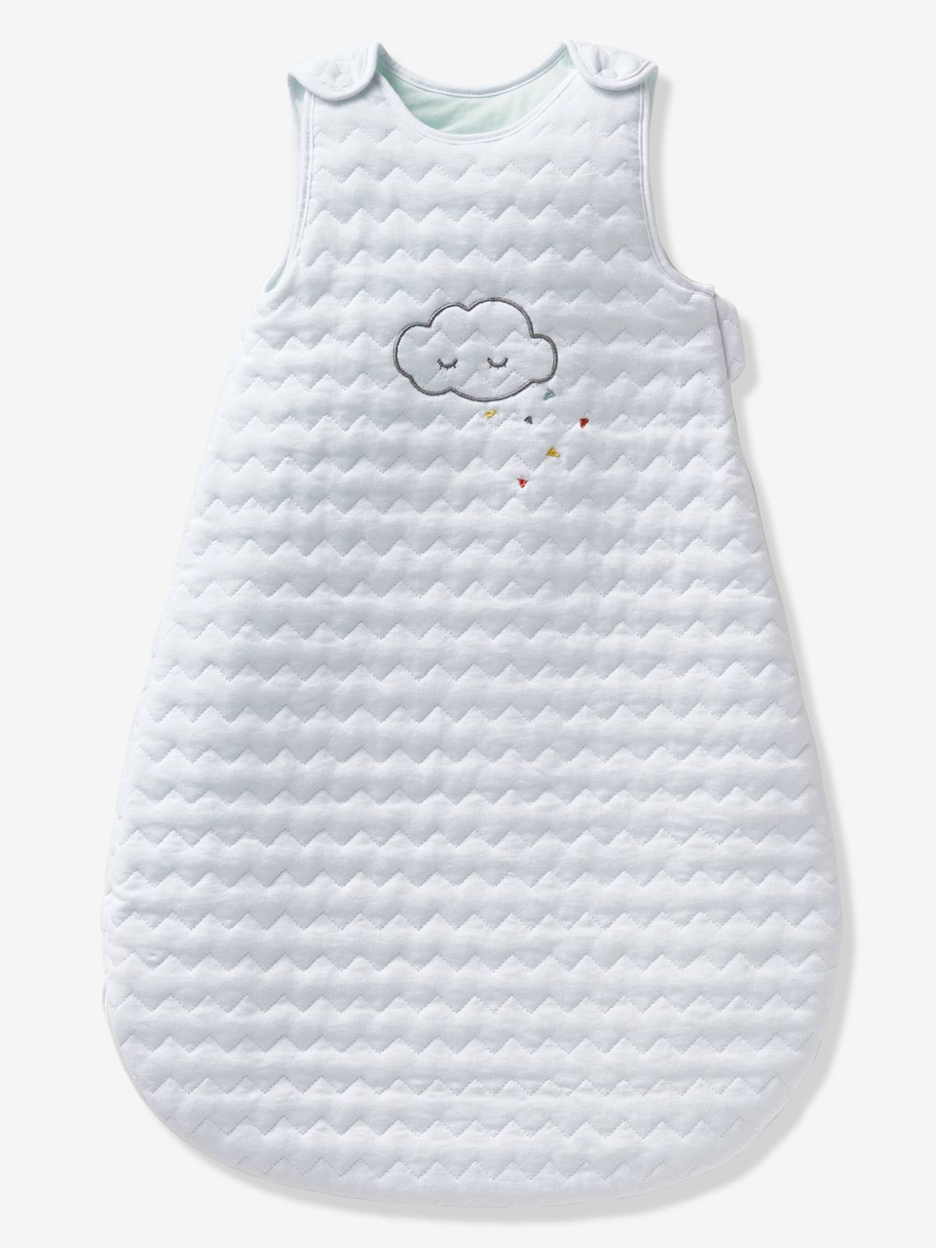 Gigoteuse matelassée Bio Collection BIO NUAGE à manches amovibles blanc