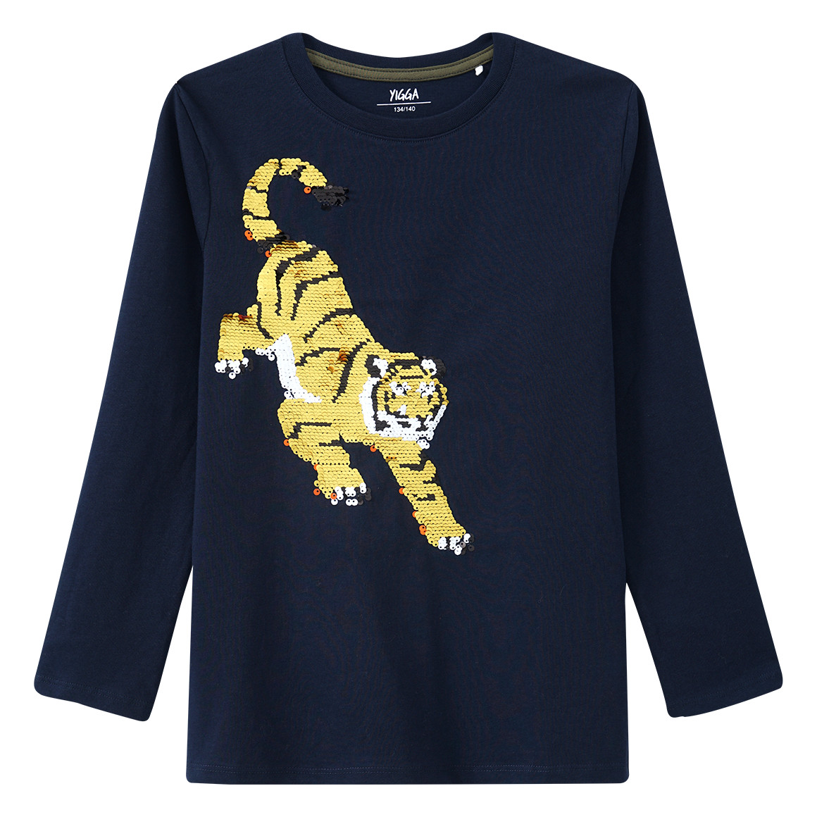 Jungen Langarmshirt mit Wendepailletten