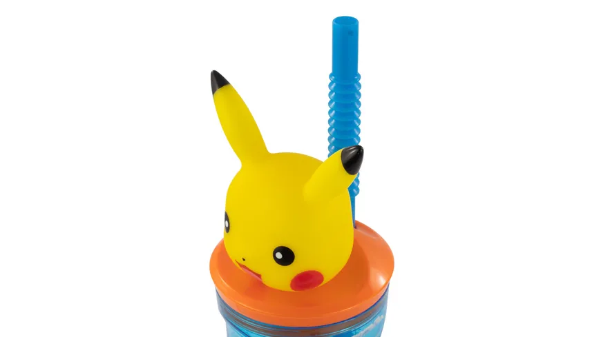 Pokemon - Trinkbecher - Strohhalm - 3D Figur