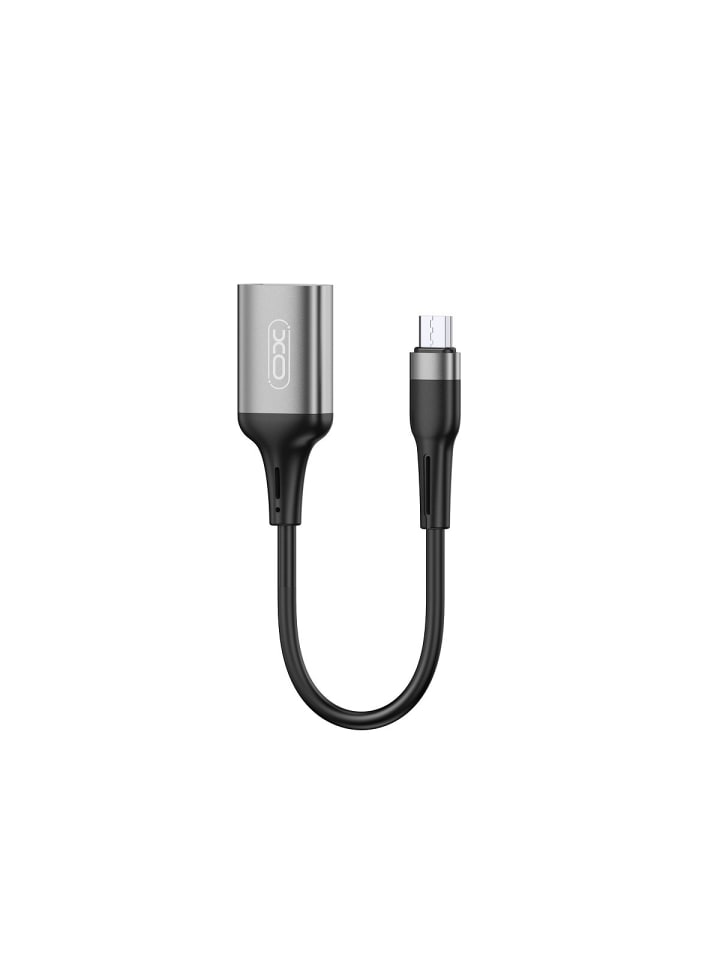 XO XO-Adapter OTG NB201 USB - microUSB schwarz in Schwarz günstig kaufen onesize