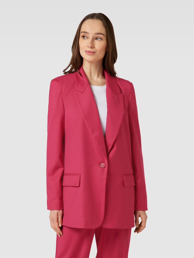 Blazer mit Reverskragen in pink