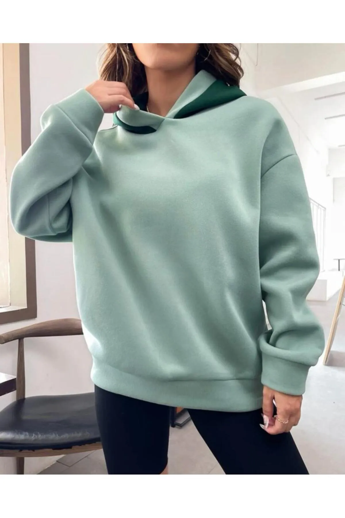 MOONBULL  Sweatshirt - Grün - Oversized