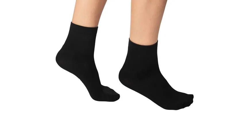 DIM Unisex Socken Ankle Skin 2er Pack schwarz