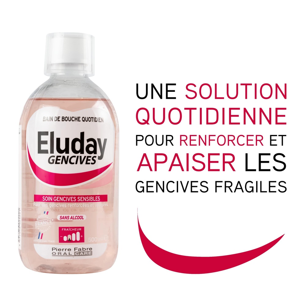 Oral Care PIERRE FABRE ORAL CARE ELUDAY GENCIVES Bain de Bouche gencives sensibles 500ml Bain de Bouche