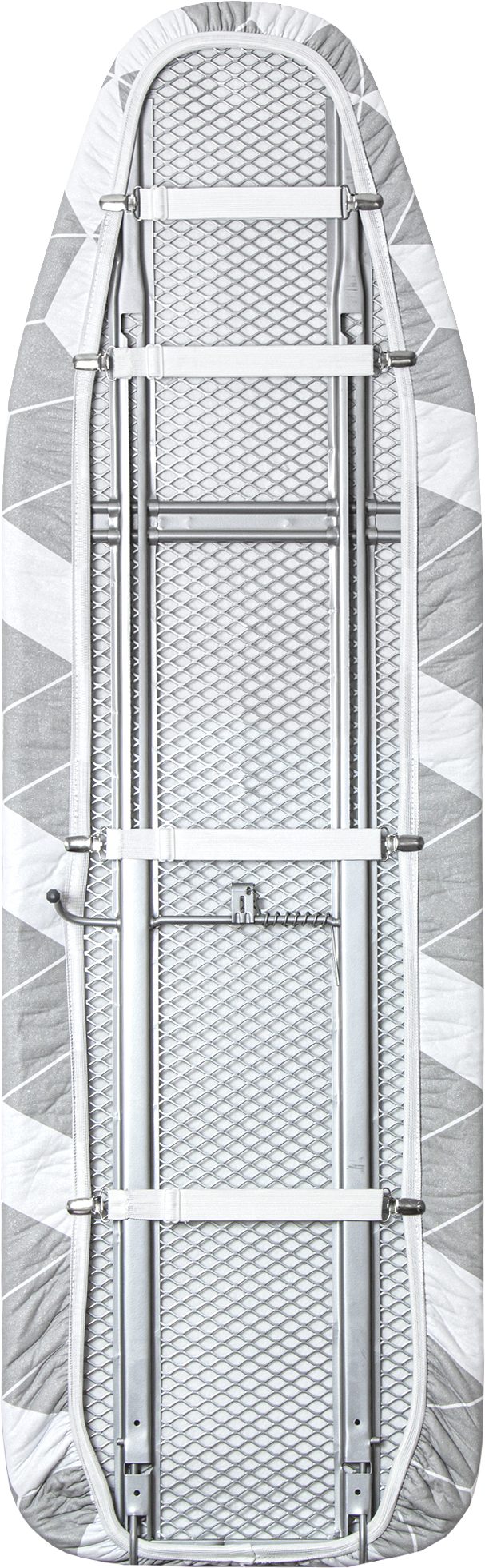Timbley Bügelbrettbezug Thermo Reflect 120x40 extra dicke Polsterung, Zubehör für Bügeltische mit einer Länge von 115-125 cm und einer Breite von 35-45 cm, extra dicke 5 Lagen Polsterung, integrierte Aluminiumschicht