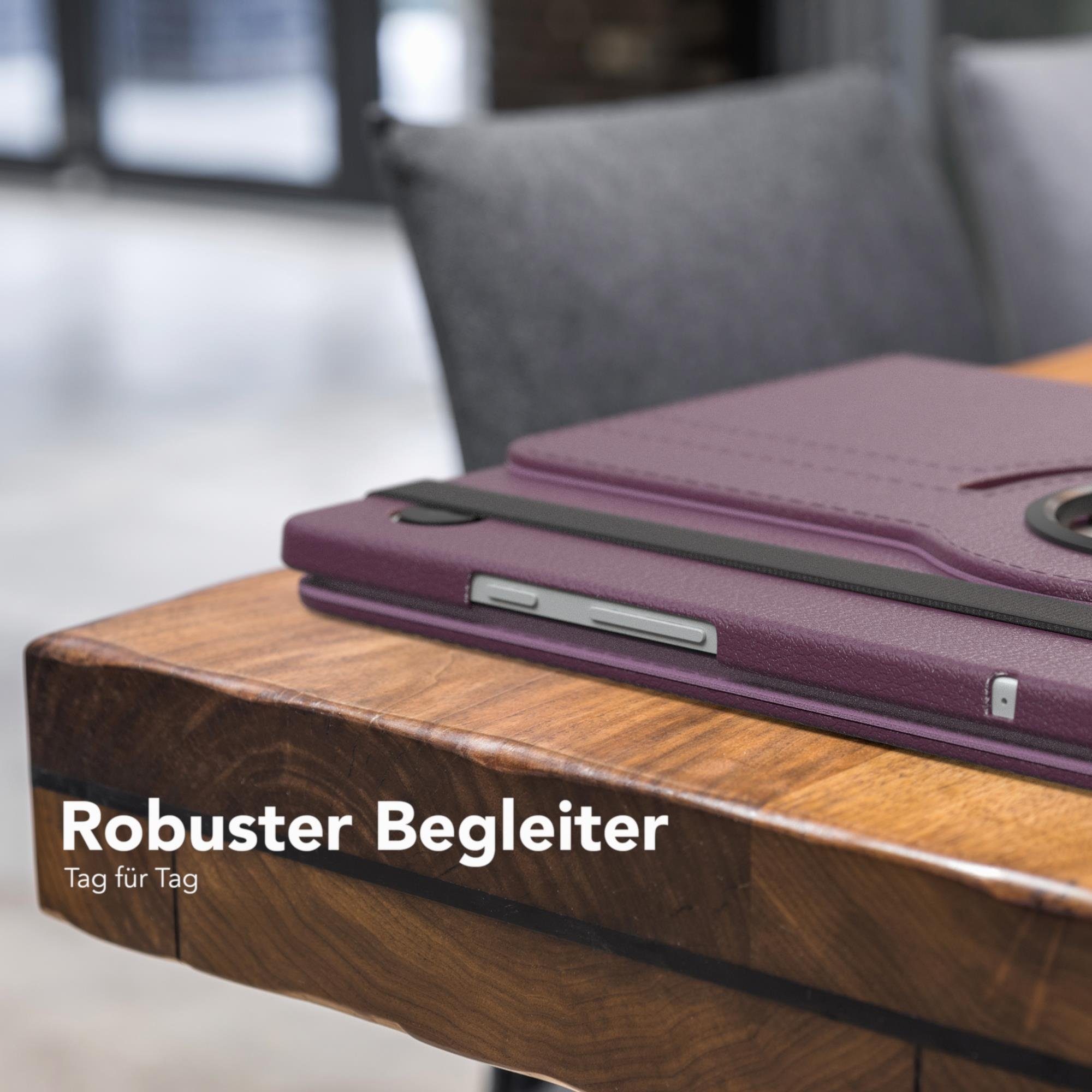 EAZY CASE Tablet-Hülle Rotation Case für Samsung Galaxy Tab A8 10.5 LTE 10,5 Zoll, Tablet-Hülle Bookstyle Case Fullcover Schutz Tasche Stehfunktion Lila