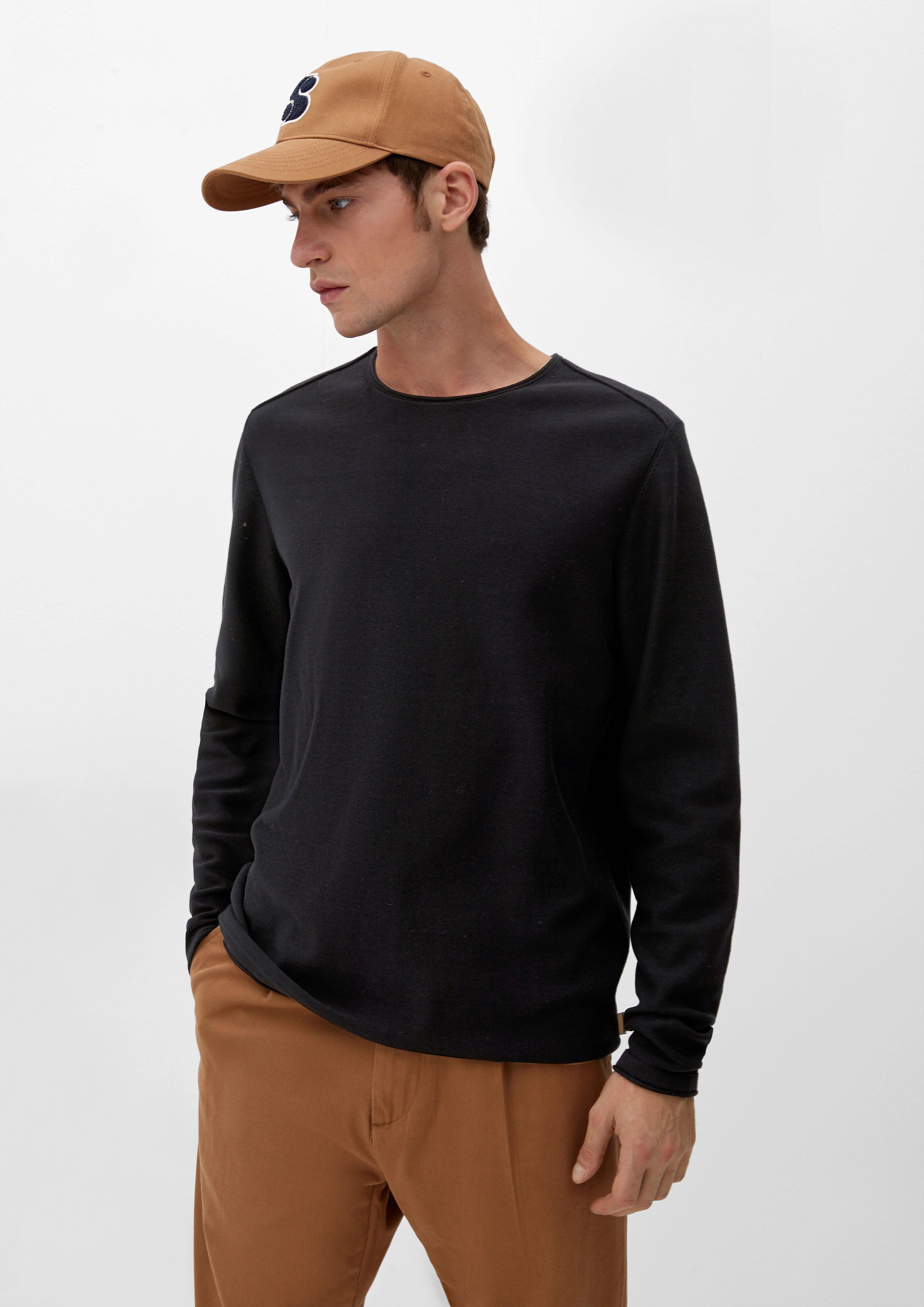 Pullover mit Rollsaumblende  2124525-9999
