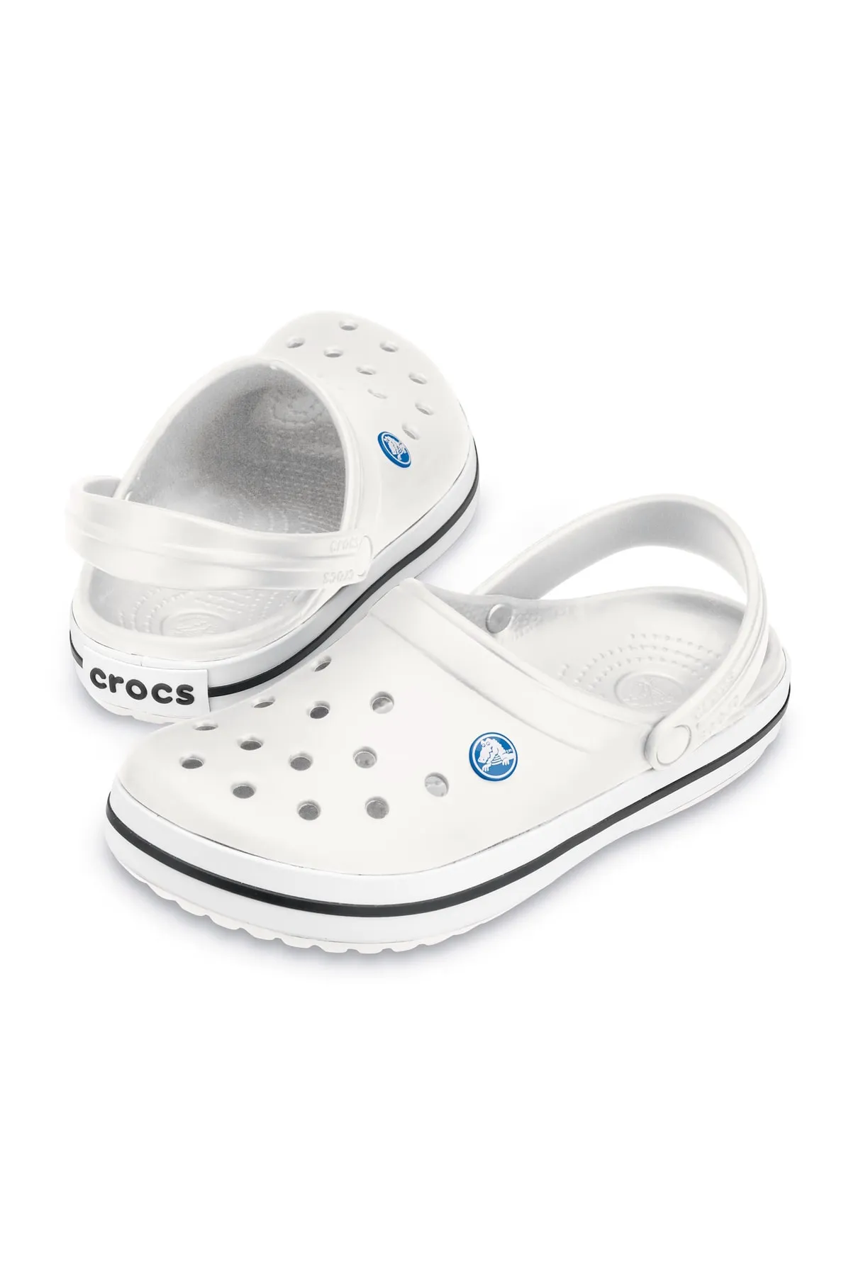 Crocs  Sandalette - Weiß - Flacher Absatz